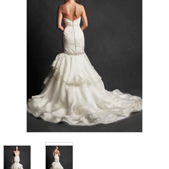 Isabelle Armstrong Kleinfields designer silk wedding dress - Picture 2 of 16